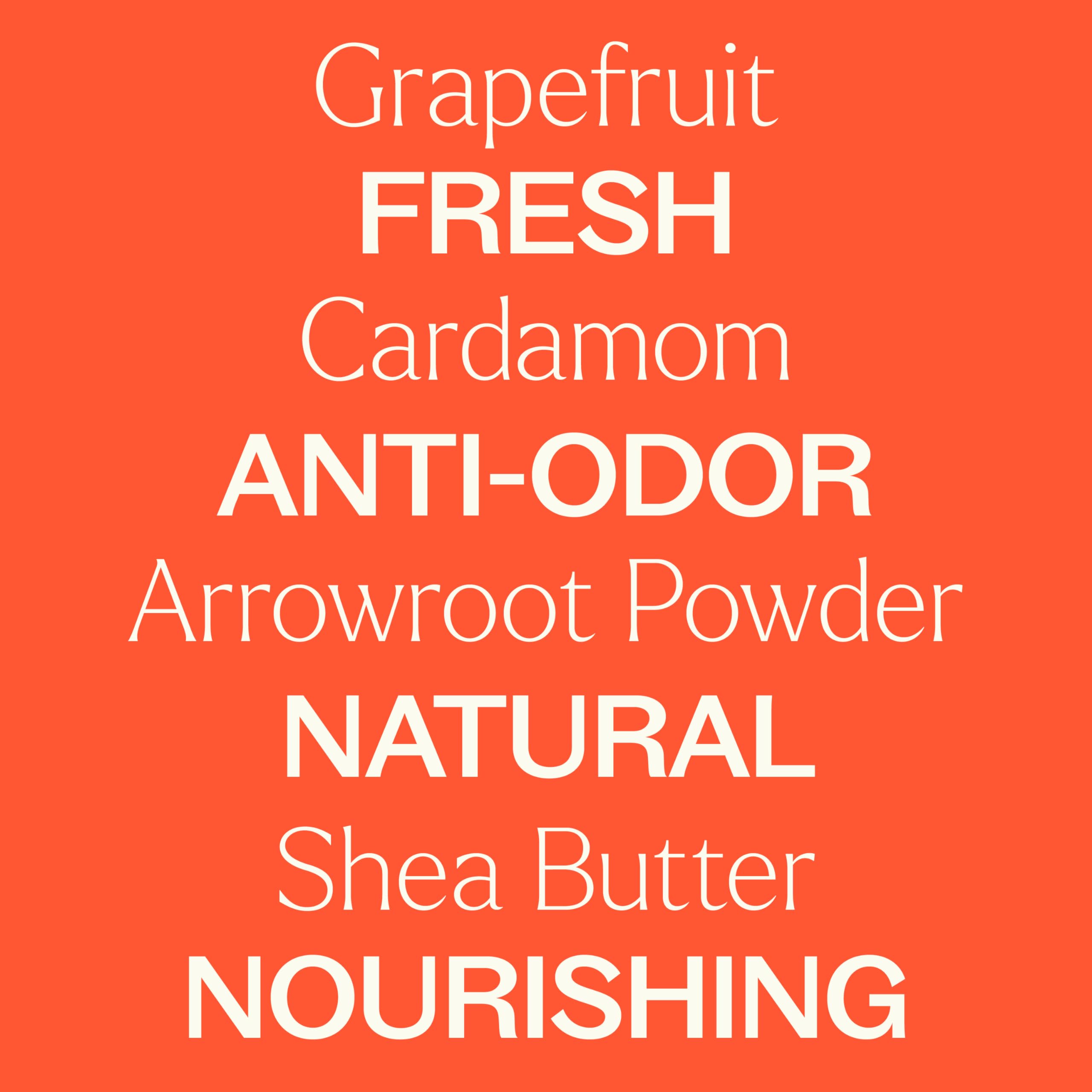 Plant Therapy Grapefruit Cardamom Natural Deodorant – Aluminum Free, 2.65 oz