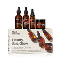 Plant Therapy Ready, Set, Glow: 4-Step Skin Care Set with Radiance Gel-Cream Cleanser, Rose & Witch Hazel Toner, Vitamin C Serum & Hydrating Cream