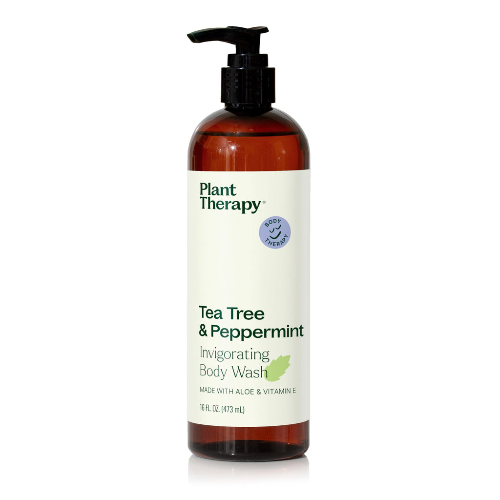 Plant Therapy Tea Tree & Peppermint Body Wash 16 oz | Sulfate-Free, All Skin Types