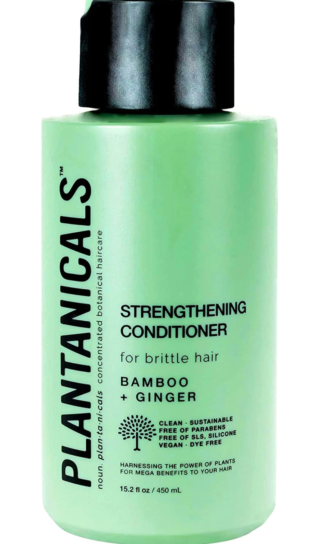 Plantanicals Hair Strengthening Conditioner with Bamboo & Ginger | Revitalizing 15.2 fl oz