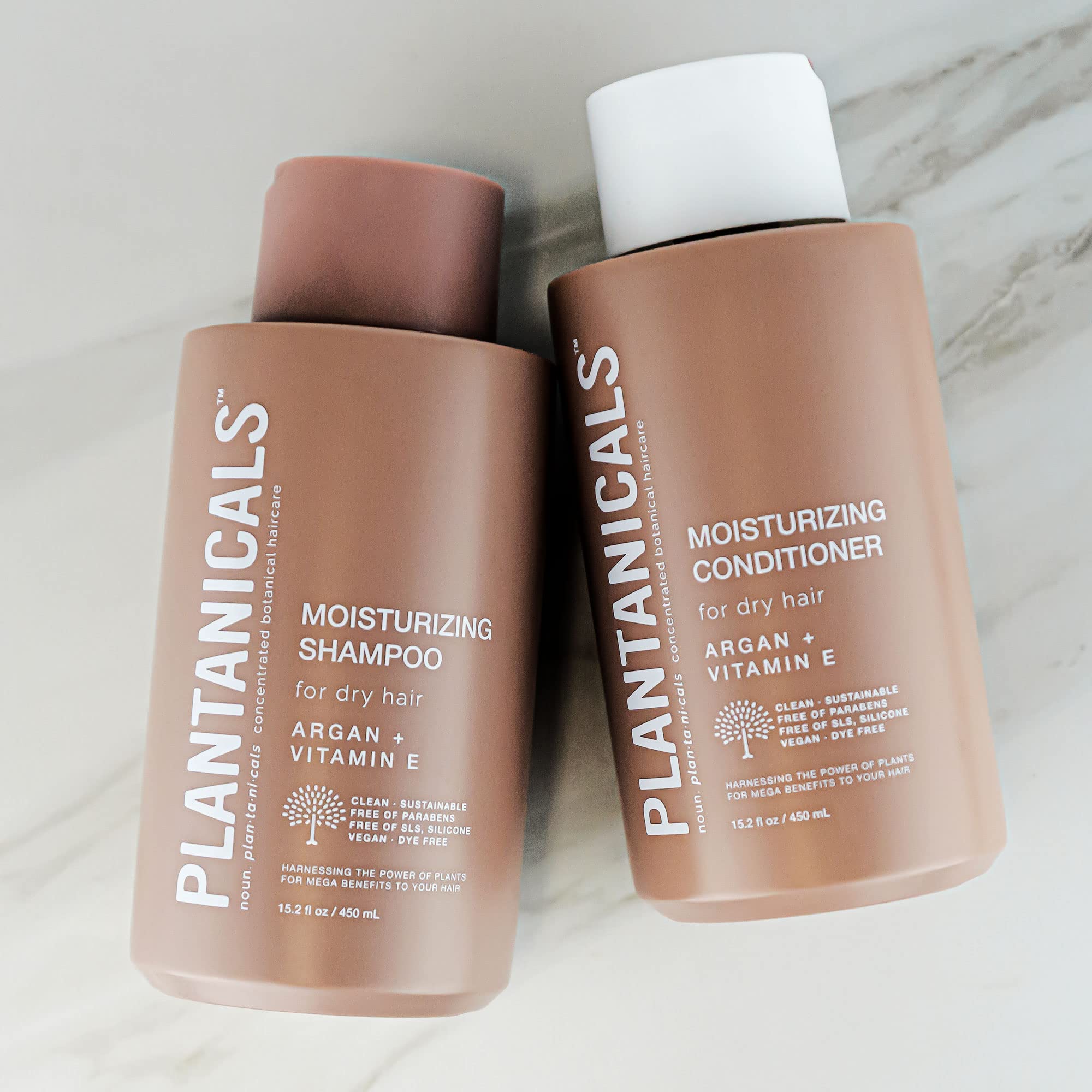 Plantanicals Moisturizing Shampoo with Argan Oil & Vitamin E – 15.2 fl oz