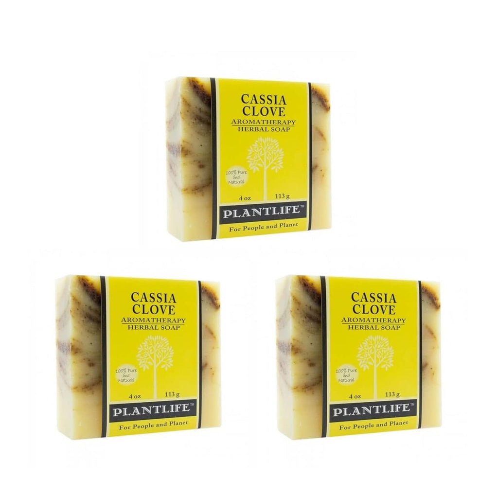 Plantlife Cassia Clove 3-Pack Bar Soap | Moisturizing, Hand-Crafted Castile in California
