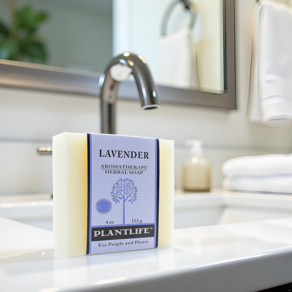 Plantlife Lavender 3-Pack Bar Soap – Moisturizing & Soothing, Hand Crafted in California