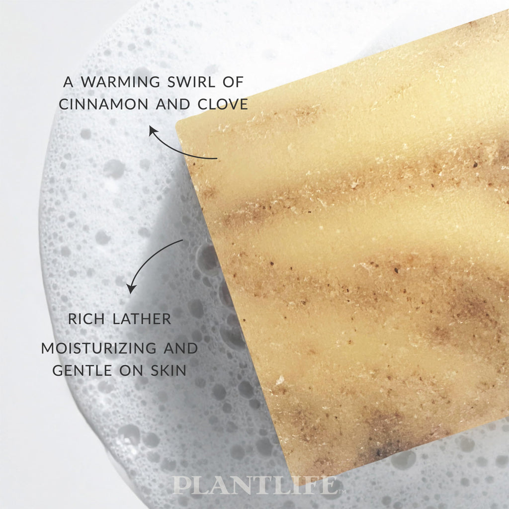 Plantlife Cassia Clove 3-Pack Bar Soap | Moisturizing, Hand-Crafted Castile in California
