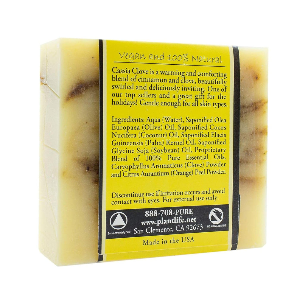 Plantlife Cassia Clove 3-Pack Bar Soap | Moisturizing, Hand-Crafted Castile in California