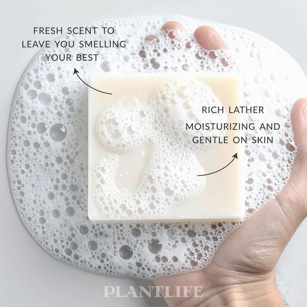 Plantlife Man and Nature All-N-1 6-Bar Soap Pack - Moisturizing & Handcrafted in California