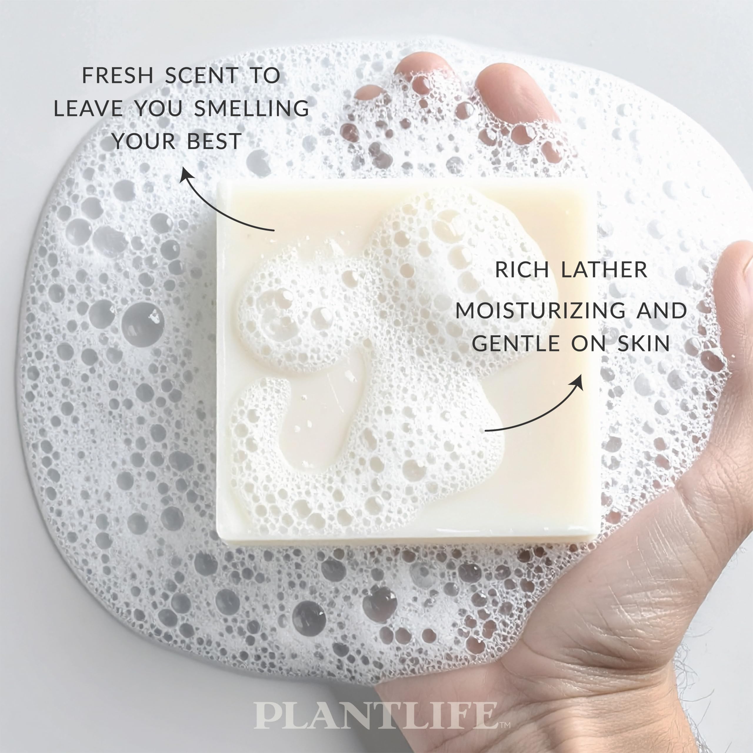 Plantlife Man and Nature All-N-1 6-Bar Soap Pack - Moisturizing & Handcrafted in California