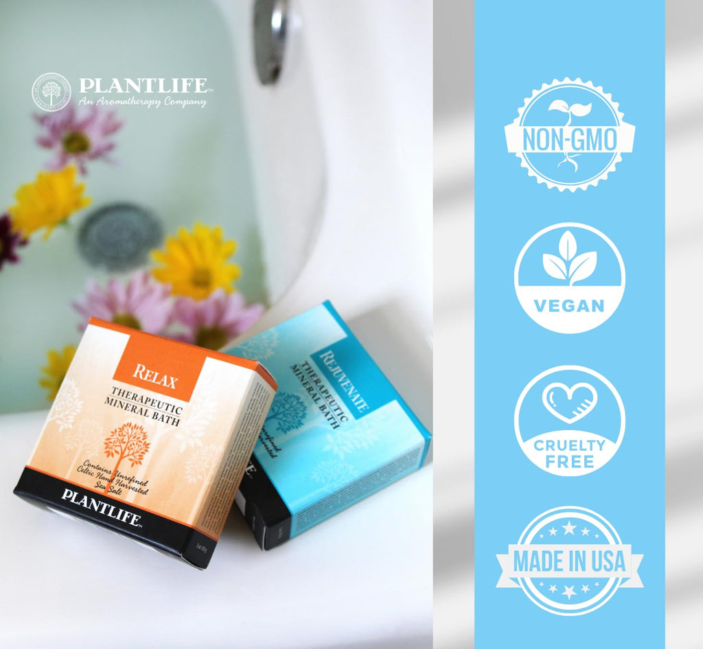 Plantlife Sore Muscle Therapy Bath Salts — Balance, Calm & Release Tension (16 oz) | Made in California
