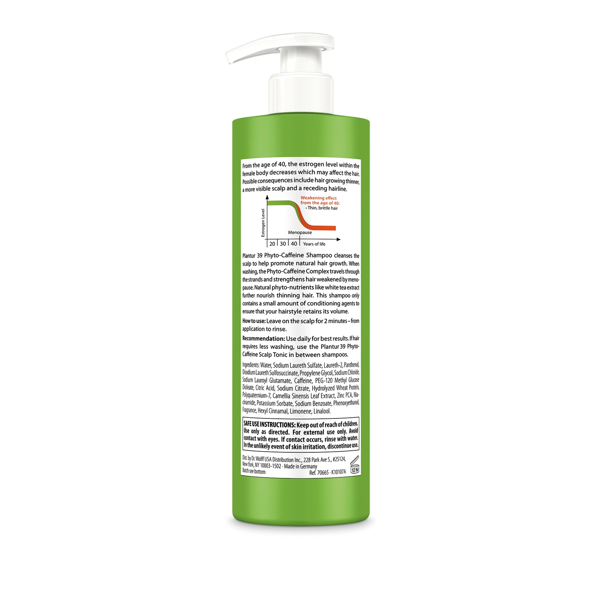 Plantur 39 Fine & Brittle Hair Shampoo – Phyto-Caffeine Formula for Women’s Thinning Hair | 16.9 fl oz