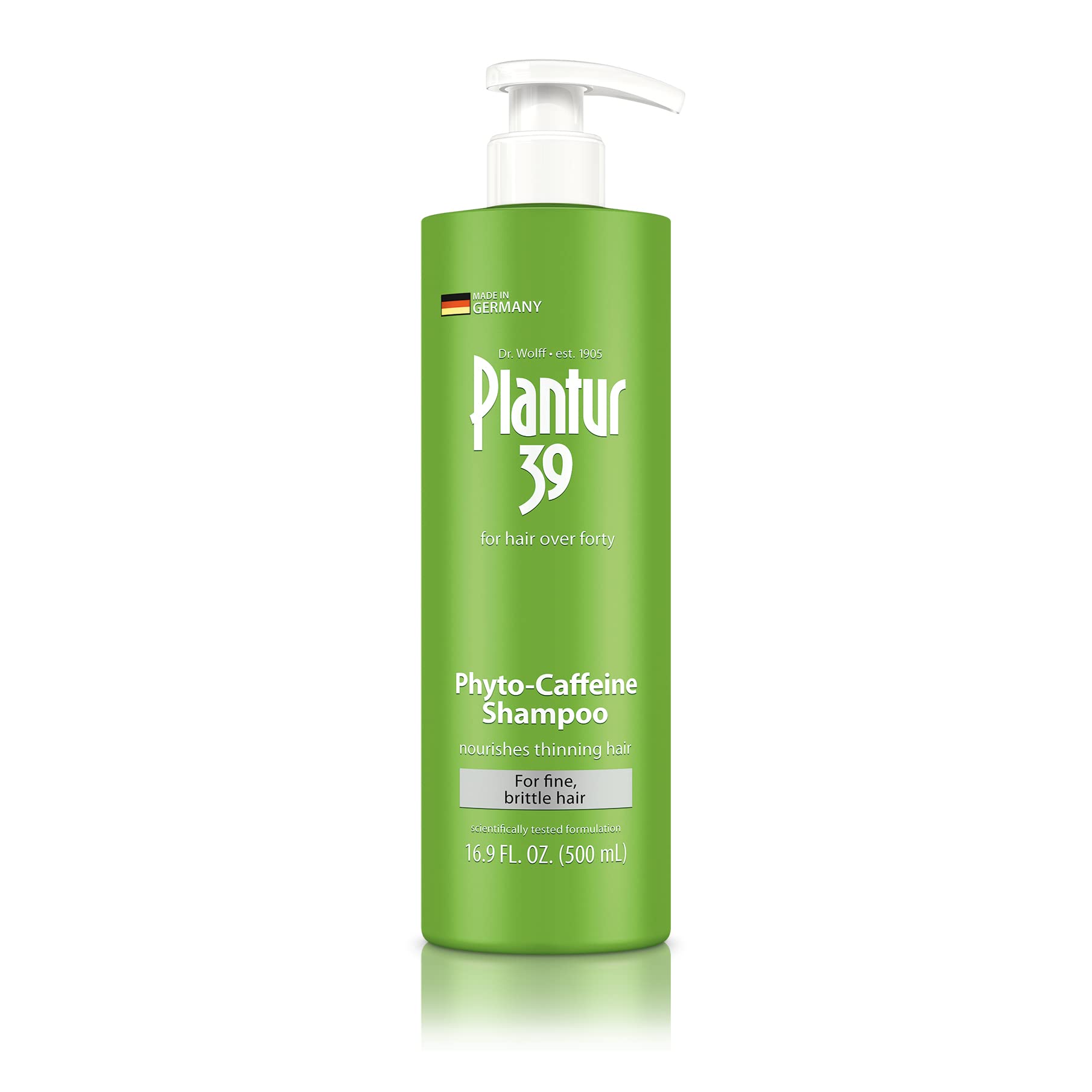 Plantur 39 Fine & Brittle Hair Shampoo – Phyto-Caffeine Formula for Women’s Thinning Hair | 16.9 fl oz