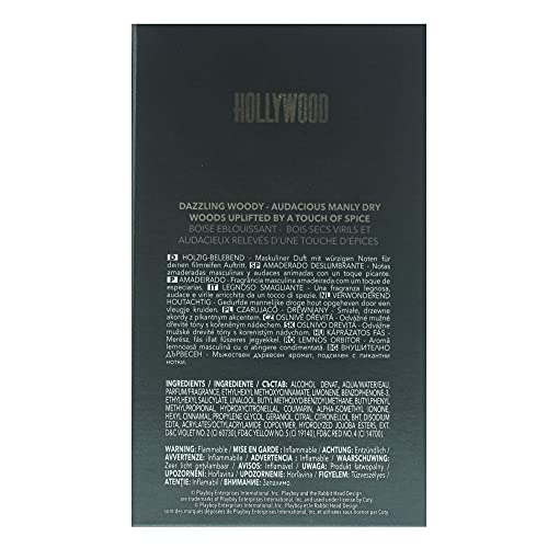 Playboy Hollywood Eau de Toilette for Men – 100 ml / 3.4 oz | Playboy Fragrances