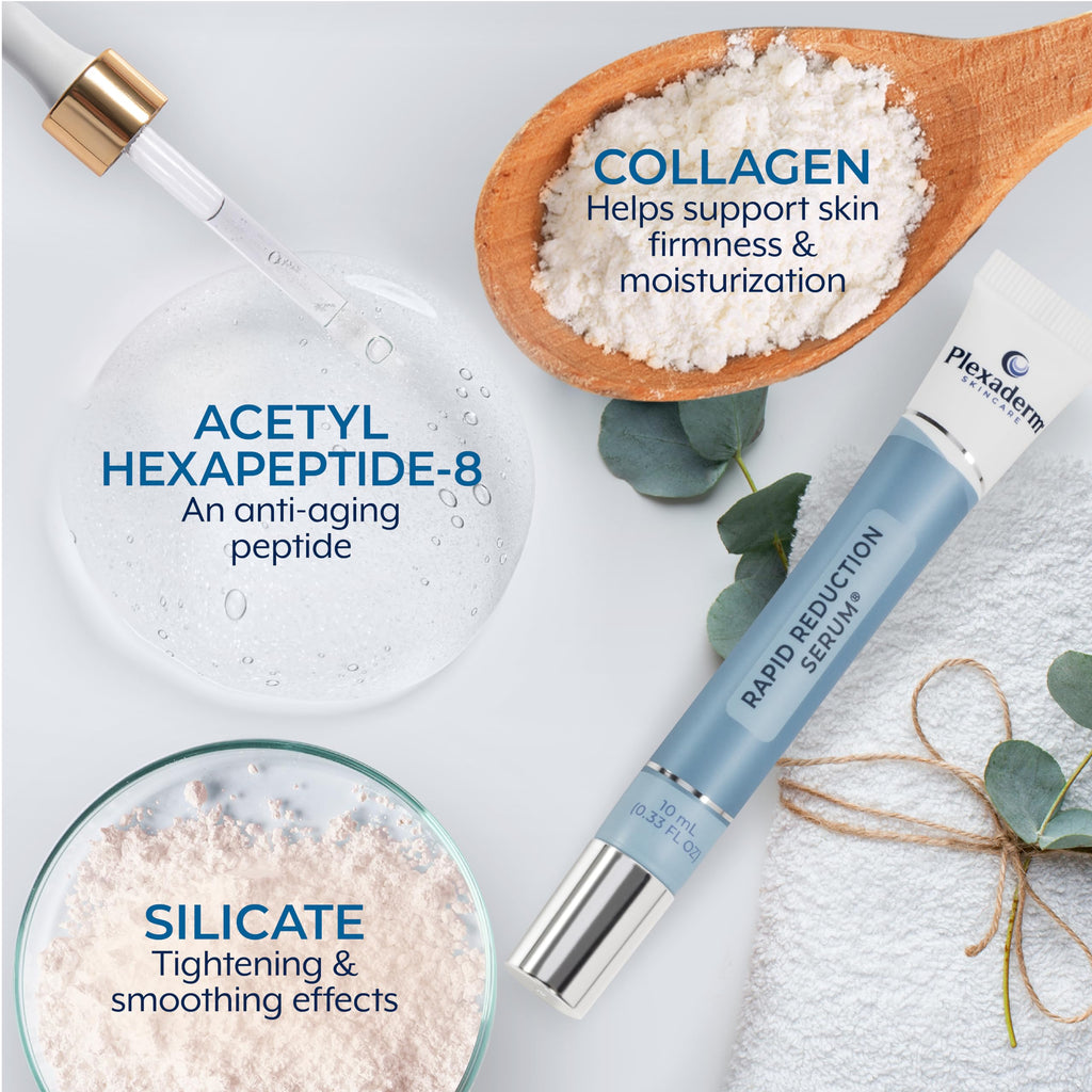 Plexaderm Rapid Reduction Eye Serum — Instant Under-Eye Tightening & Smoothing (3 Full-Size Tubes)