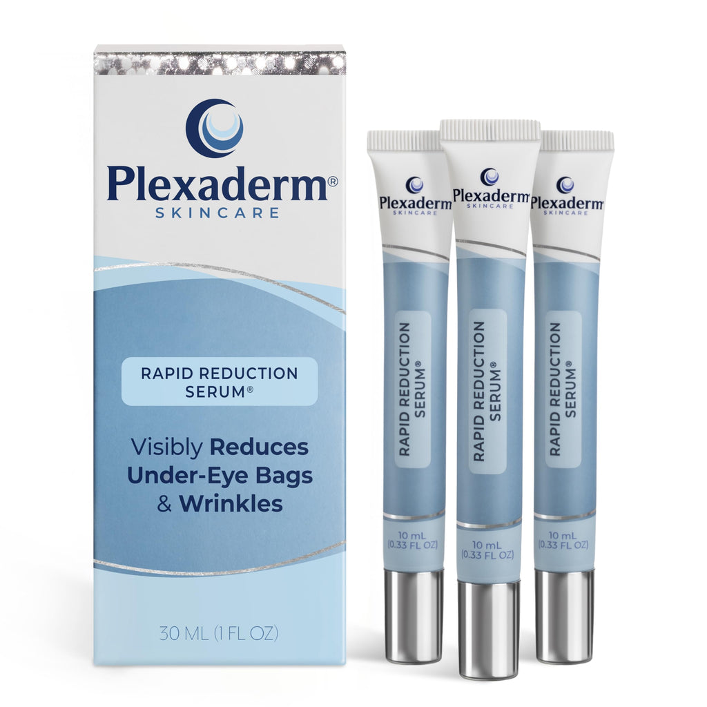 Plexaderm Rapid Reduction Eye Serum — Instant Under-Eye Tightening & Smoothing (3 Full-Size Tubes)