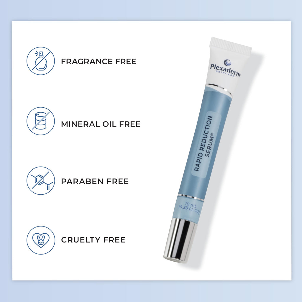 Plexaderm Rapid Reduction Eye Serum — Instant Under-Eye Tightening & Smoothing (3 Full-Size Tubes)