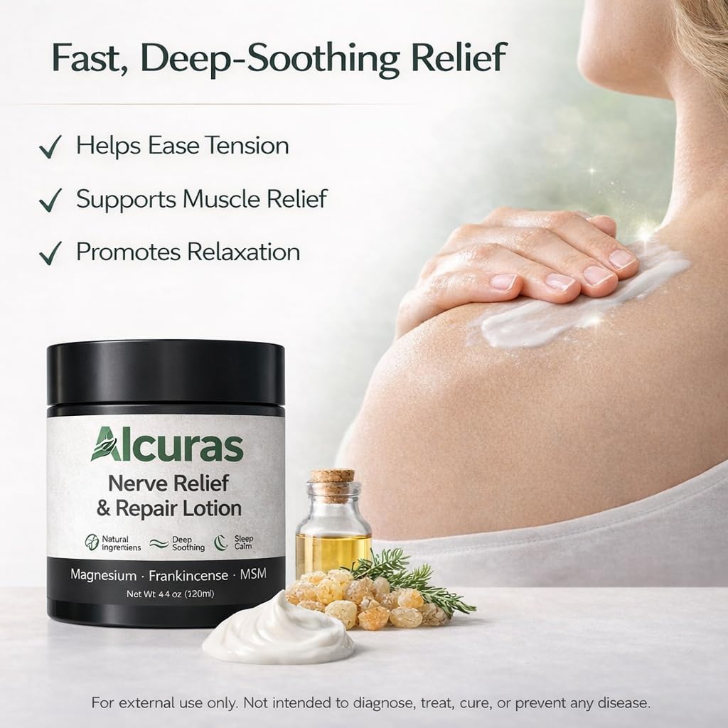 PLYNXE Alcuras Cream – Arnica & Magnesium Lotion for Daily Comfort (4 oz)