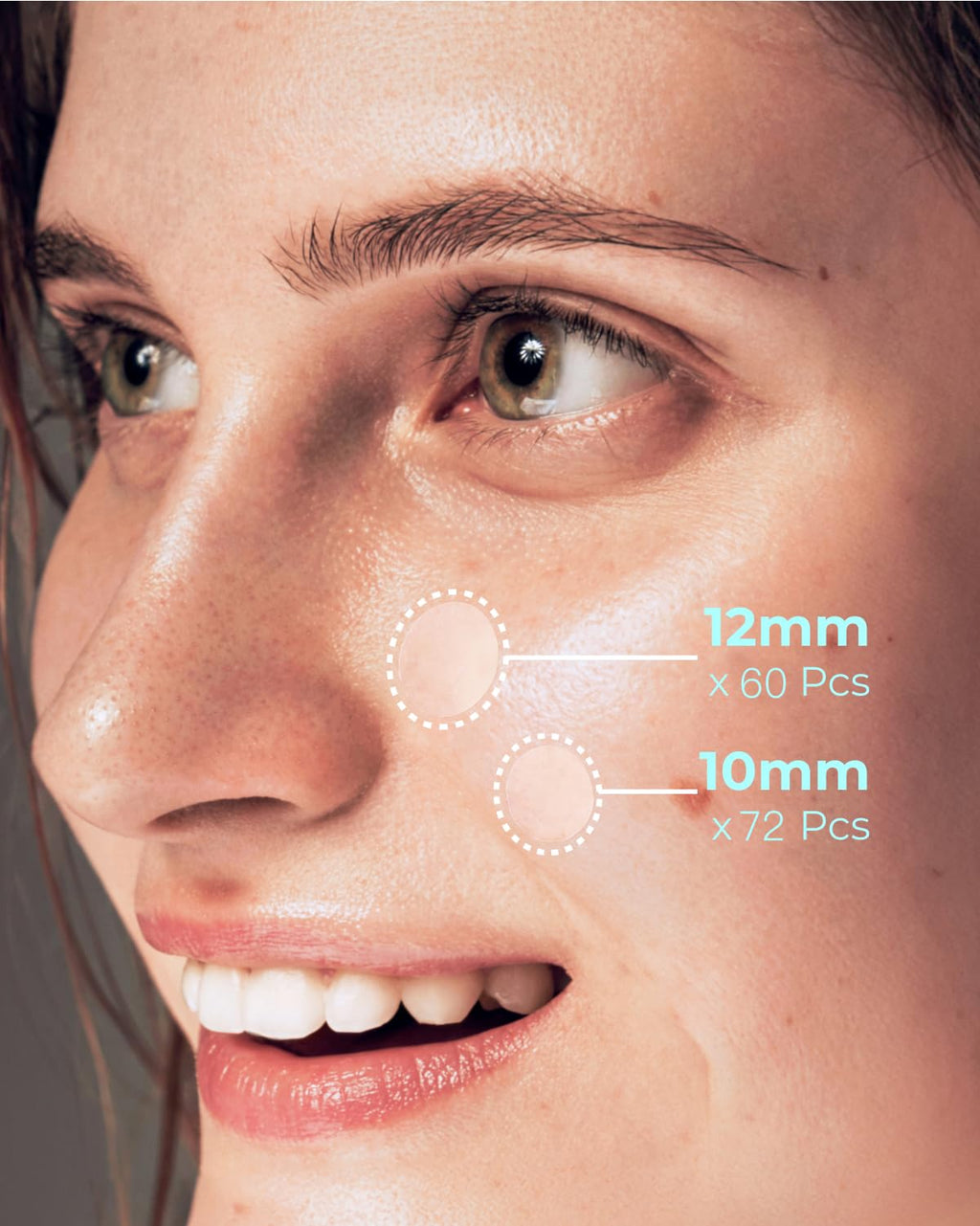 POINTMASS Pimple Patches – Invisible 0.1mm Hydrocolloid with Tea Tree Oil | 132 Dots, 2 Sizes