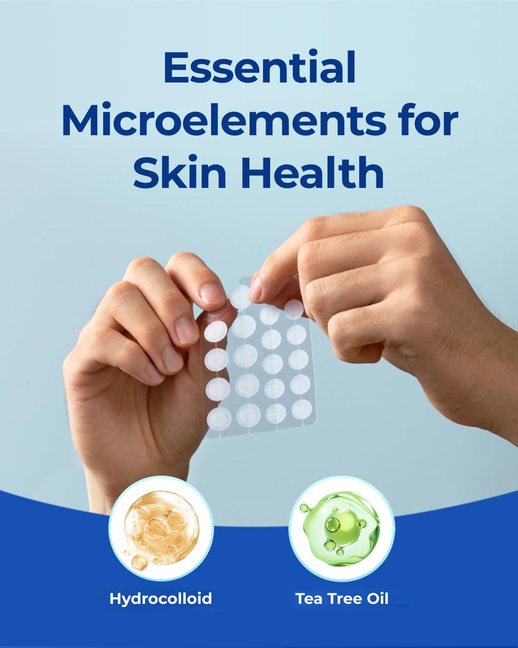 POINTMASS Pimple Patches – Invisible 0.1mm Hydrocolloid with Tea Tree Oil | 132 Dots, 2 Sizes