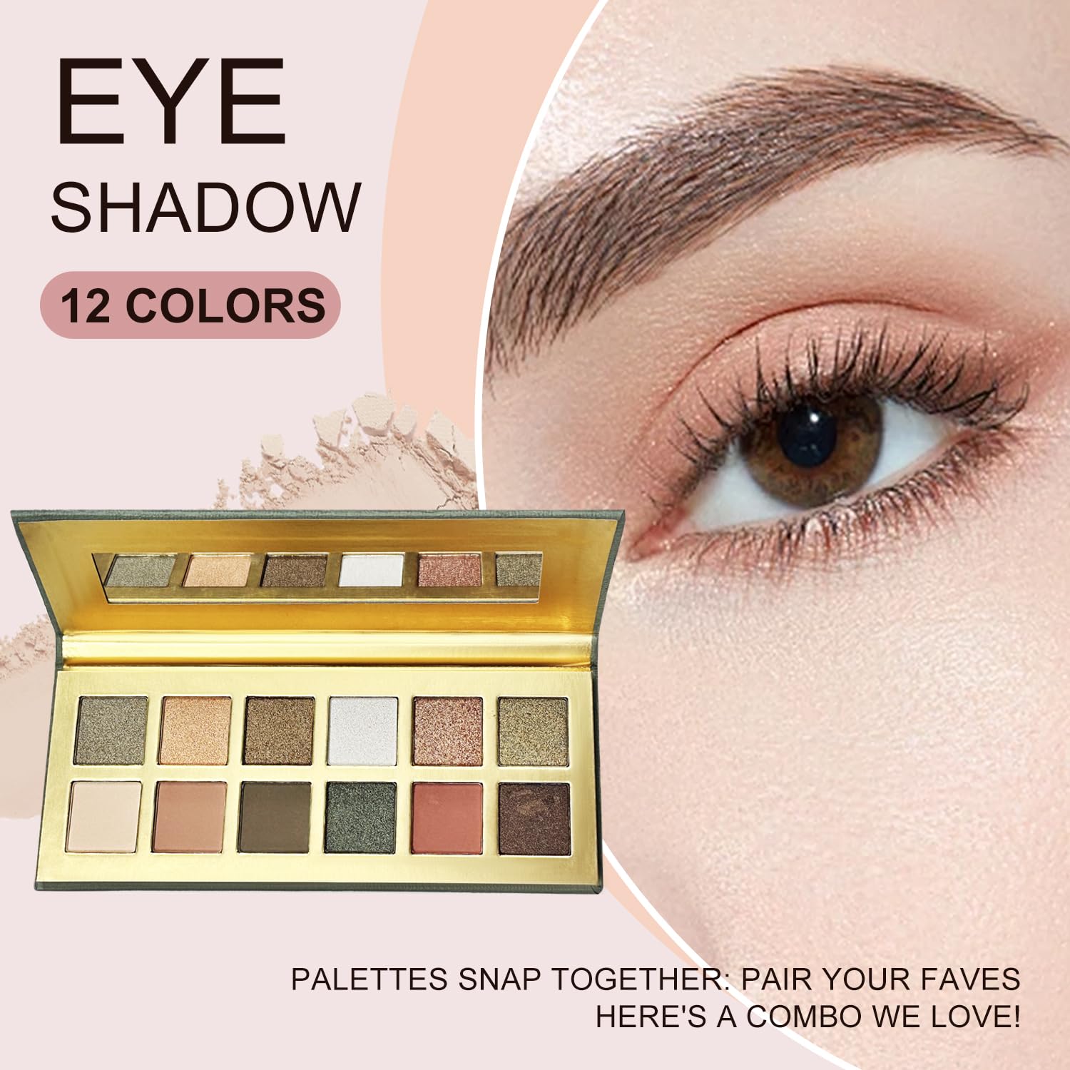 Pomcral Make up Sets for Teens 10-12 | Eyeshadow Palette, Lip Gloss, Brushes & Makeup Bag