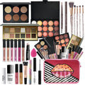Pomcral Make up Sets for Teens 10-12 | Eyeshadow Palette, Lip Gloss, Brushes & Makeup Bag
