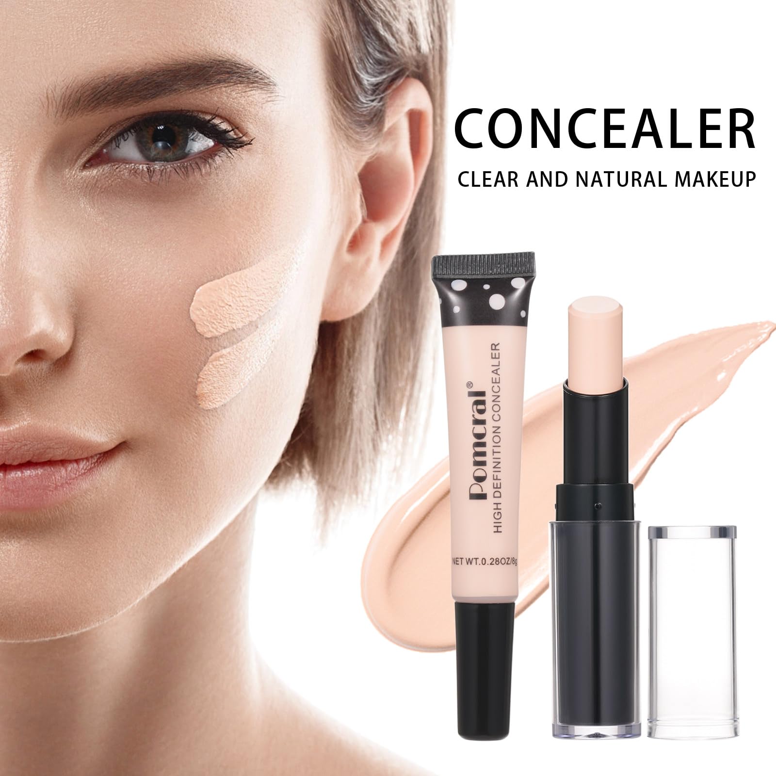 Pomcral Travel Makeup Kit – Full 7-Piece Beauty Set for Women & Teens