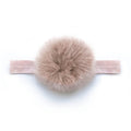 Baby Antique Mauve Pom Pom Headband