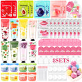 Ponhey 88 PCS Spa Party Supplies – Spa Favors with Masks, Hand Cream, Lip Balm & Foot Bath Bombs