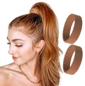 PONY-O 2 Large Bendable Hair Ties – Secure, Gentle Hold for Thick Hair (Copper Core)
