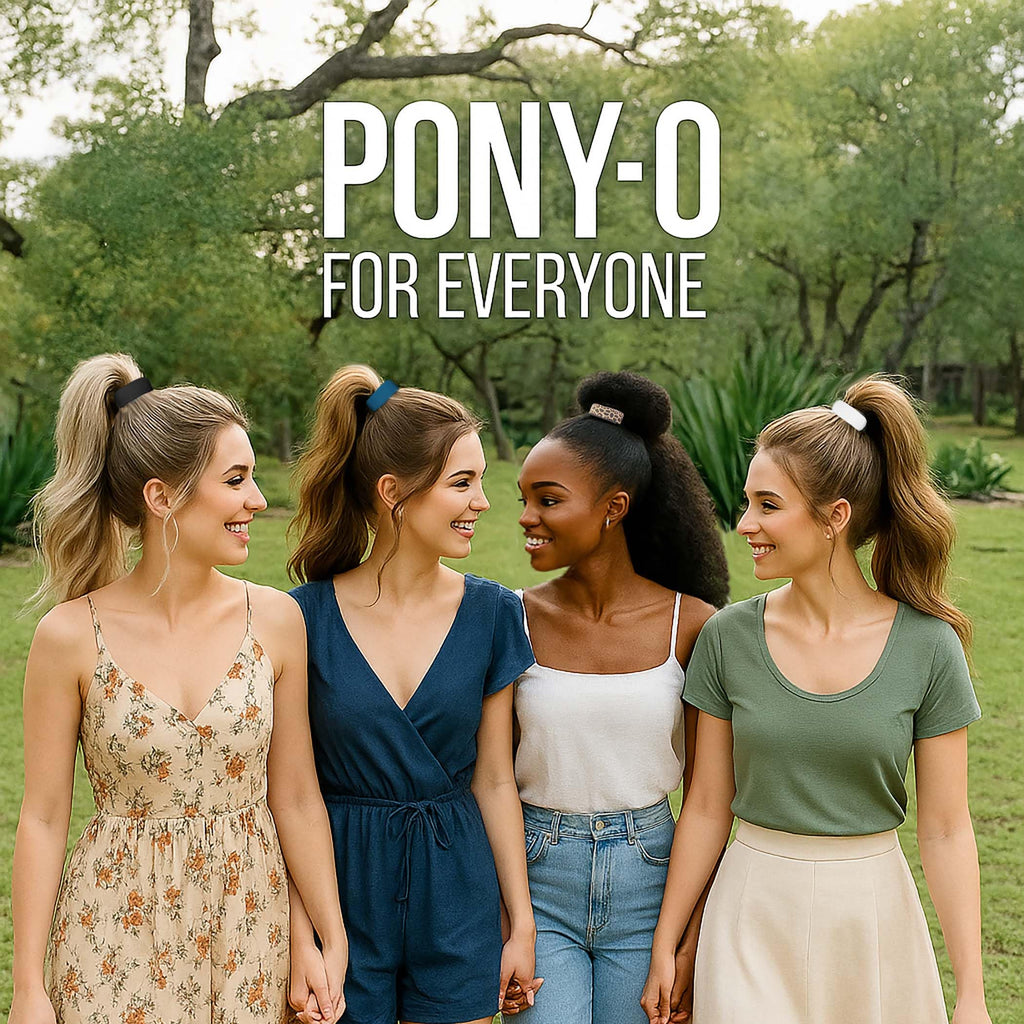 PONY-O 2 Large Bendable Hair Ties – Secure, Gentle Hold for Thick Hair (Copper Core)