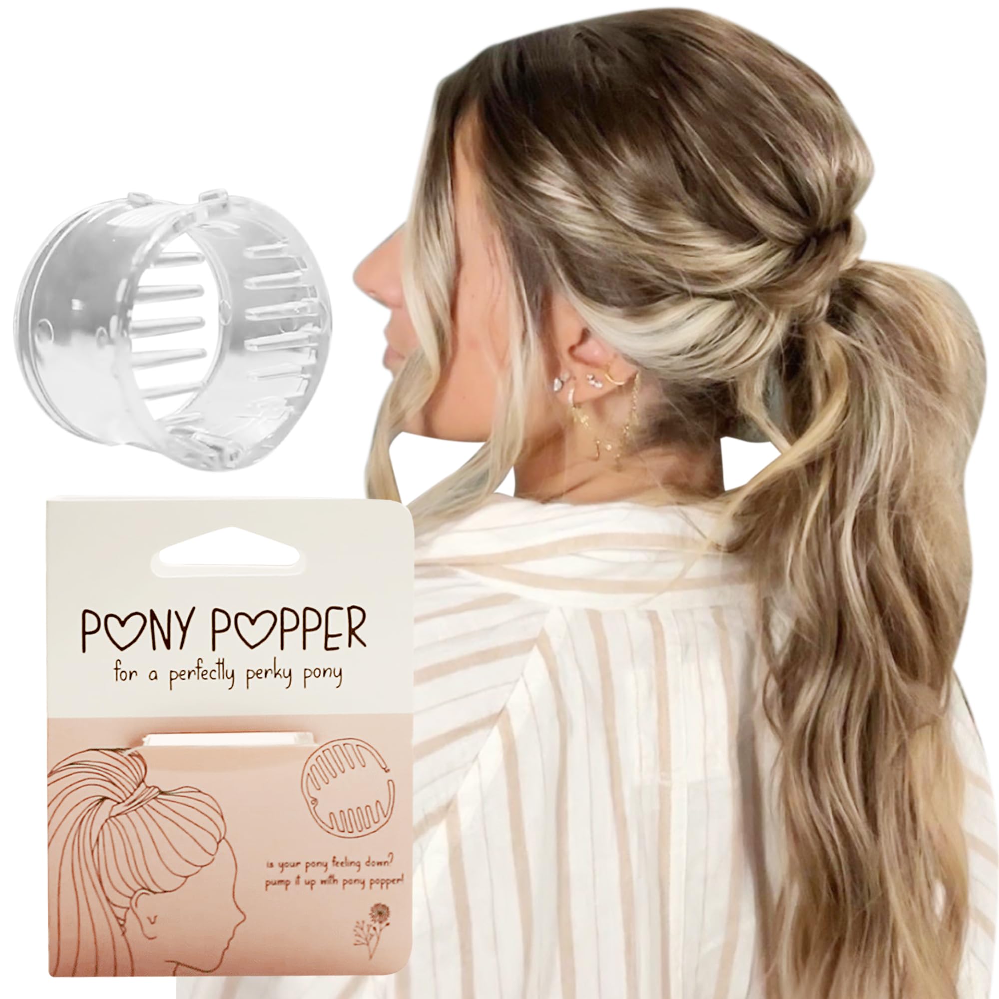 Pony Popper Clip – High Ponytail Holder for Voluminous Styles | Secure, Lightweight & Versatile