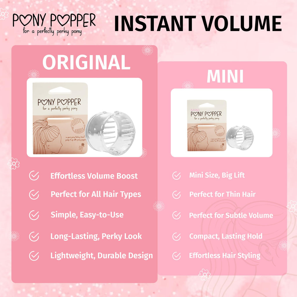 Pony Popper Clip – High Ponytail Holder for Voluminous Styles | Secure, Lightweight & Versatile