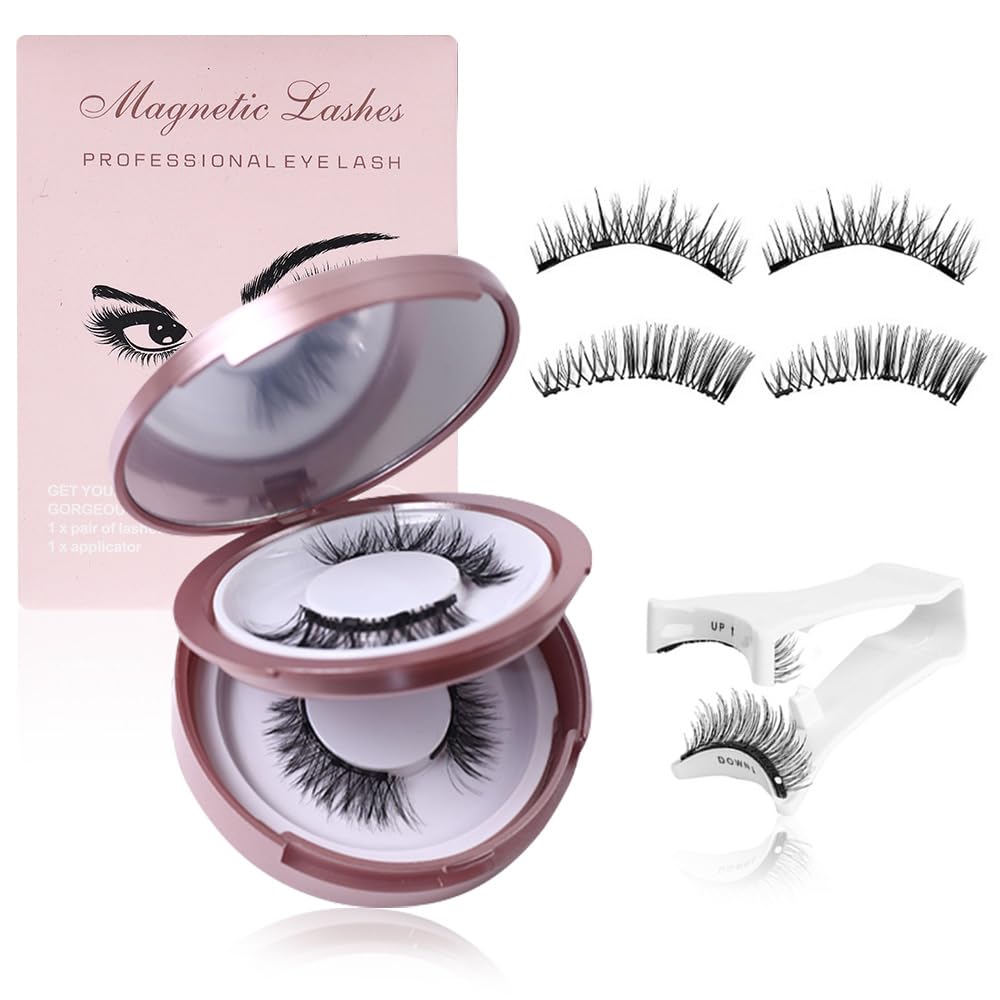 POOLJOY Hunnyfit Magnetic Lashes – Glue-Free, Natural Look, Reusable (Nature Series EA10+ EM10)