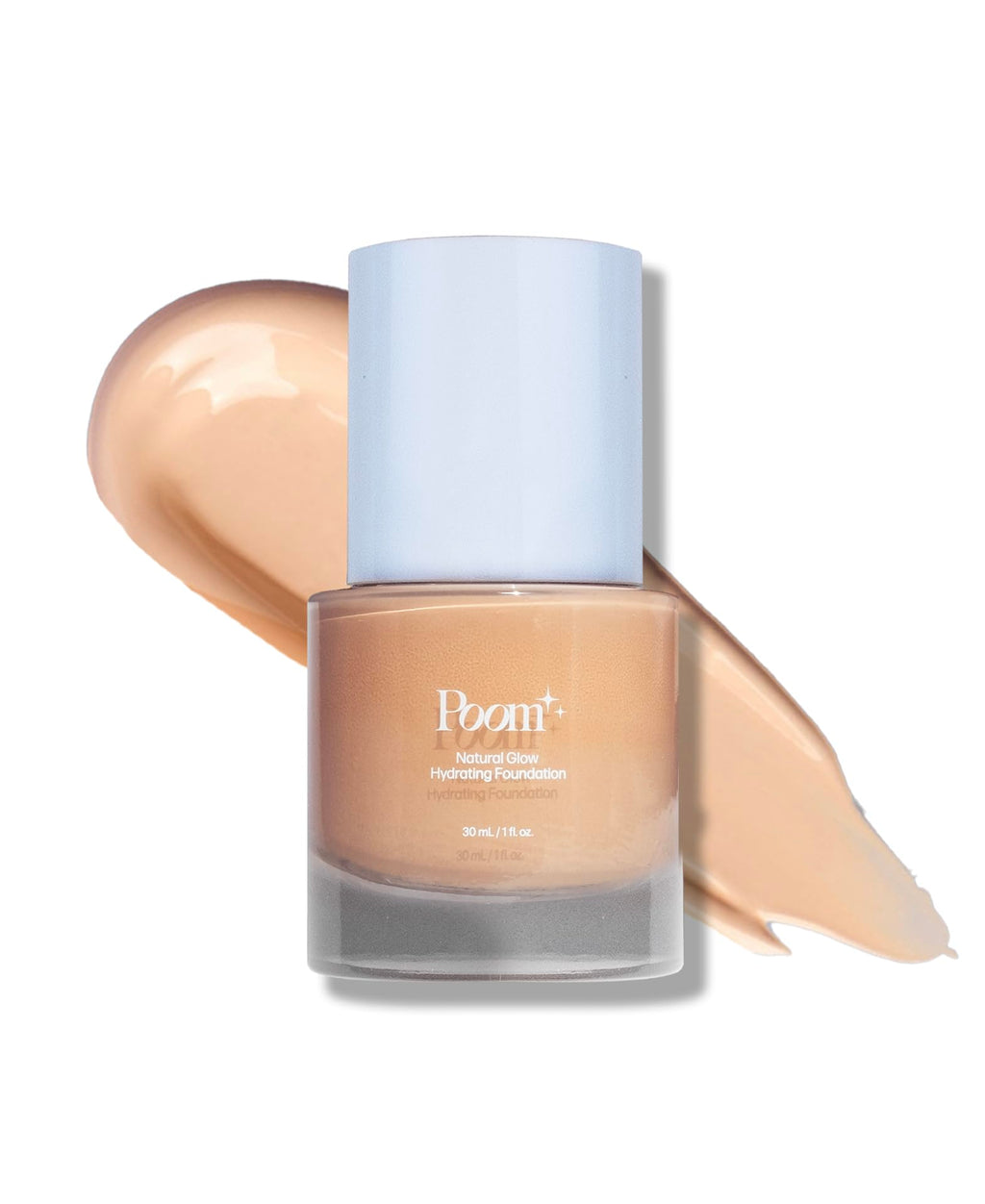 Poom Natural Glow Hydrating Foundation (Medium Neutral #300) – Buildable Coverage with Skincare Benefits