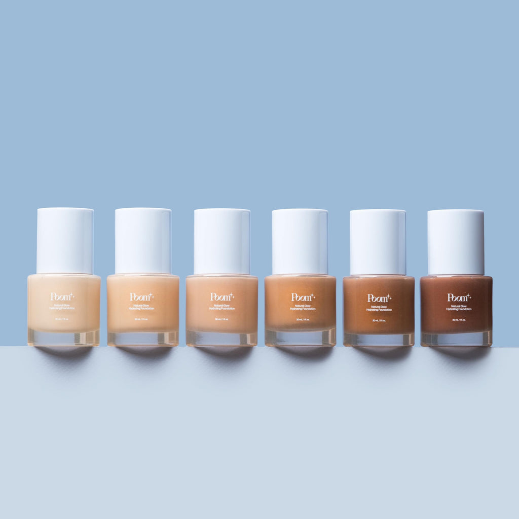 Poom Natural Glow Hydrating Foundation (Medium Neutral #300) – Buildable Coverage with Skincare Benefits