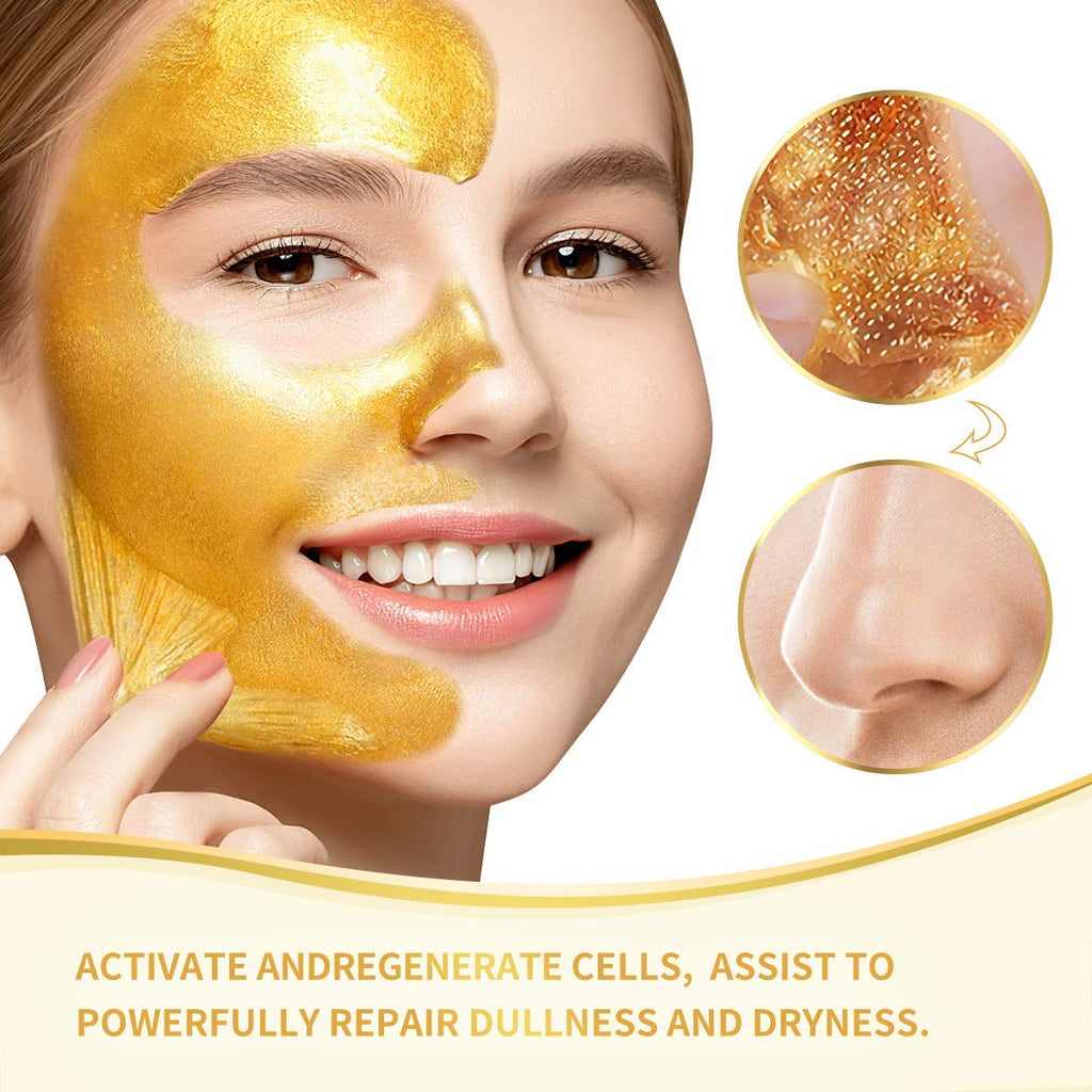 POP MODERN.C Blackhead Remover Mask | 24K Gold Peel Off Facial Mask for Deep Clean & Anti-Aging