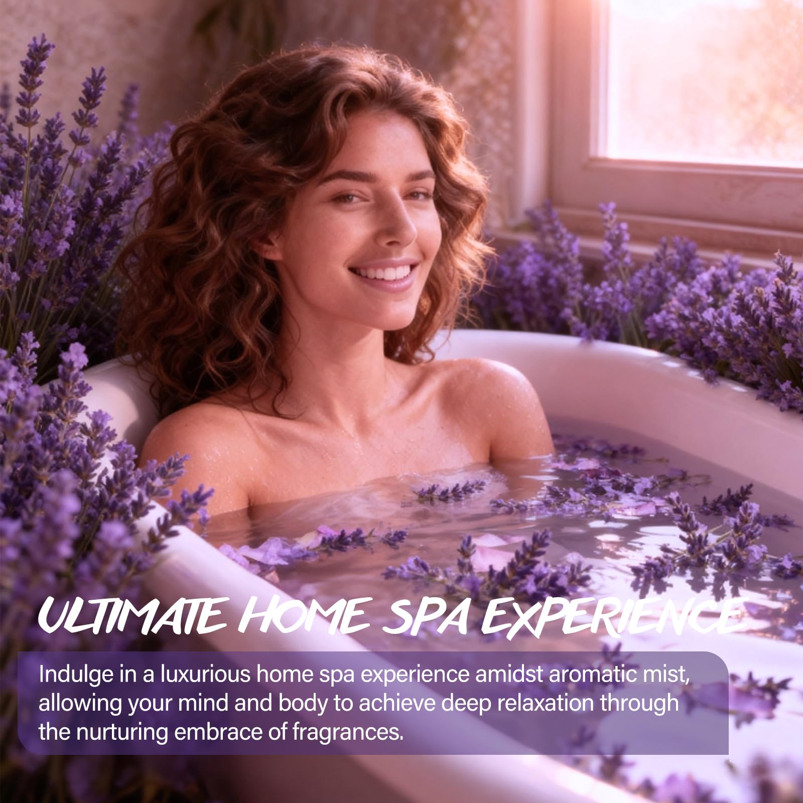 POP MODERN.C Lavender Bath Gift Set – 8-Piece Spa Kit for Women