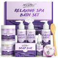 POP MODERN.C Lavender Bath Gift Set – 8-Piece Spa Kit for Women