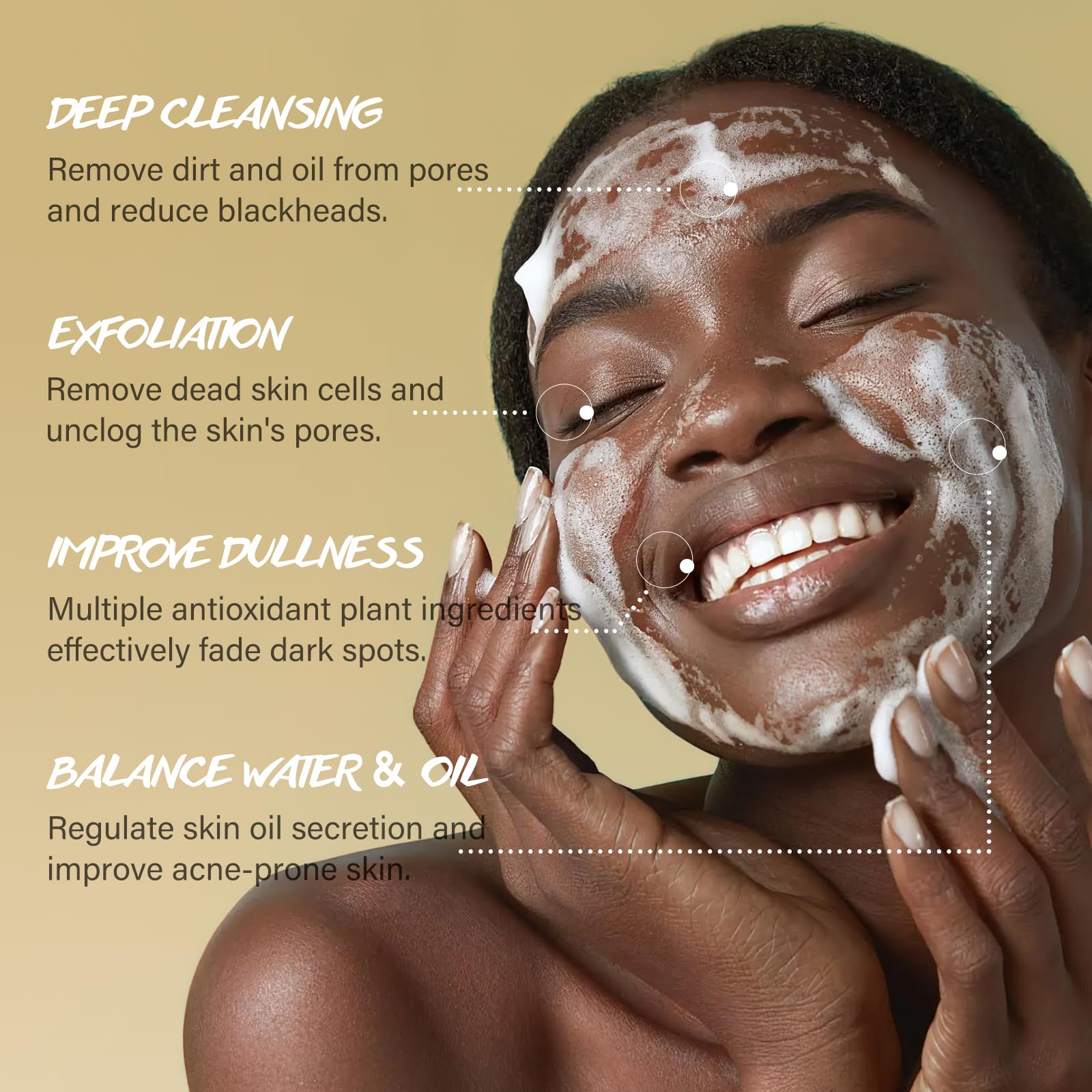POP MODERN.C Turmeric Exfoliating Face Wash – 3-in-1 Vitamin C Cleanser
