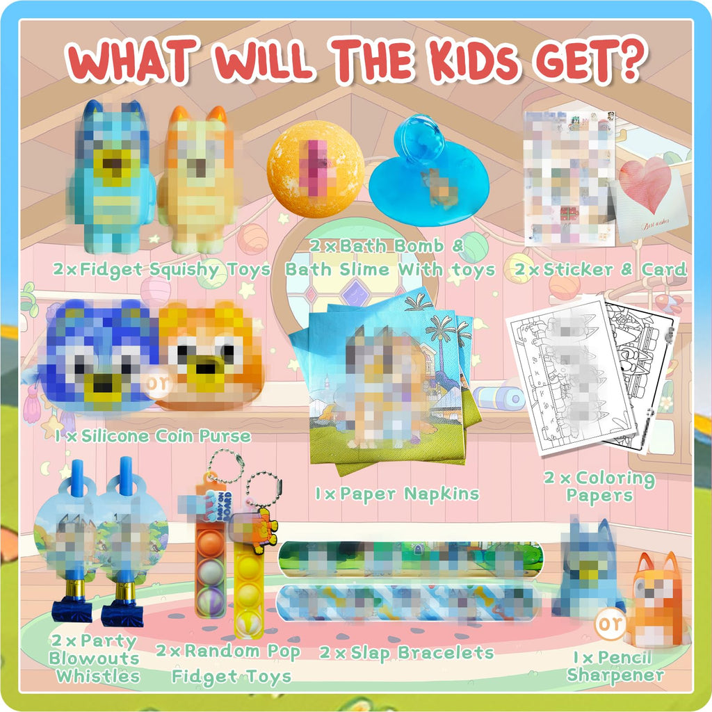 POPBATH Birthday Gifts Set for Kids – Bath Bombs, Surprise Toy, Slime & Fidgets