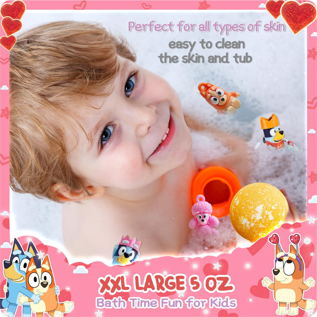 POPBATH XXL Kids Bath Bombs with Surprise Inside – 6-Pack Organic Gift Set