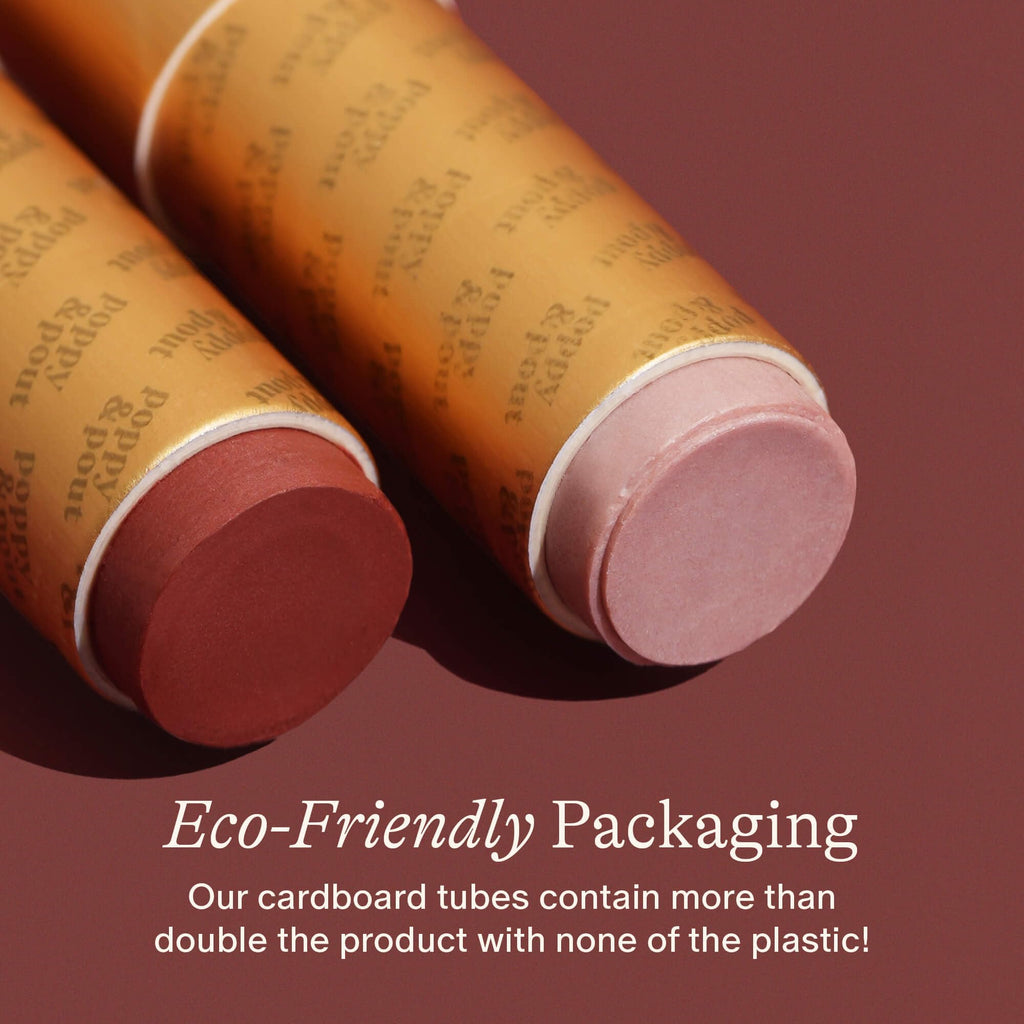 Poppy & Pout All Natural Lip Tints - 6pk Gift Set, Cruelty-Free & Handmade in USA