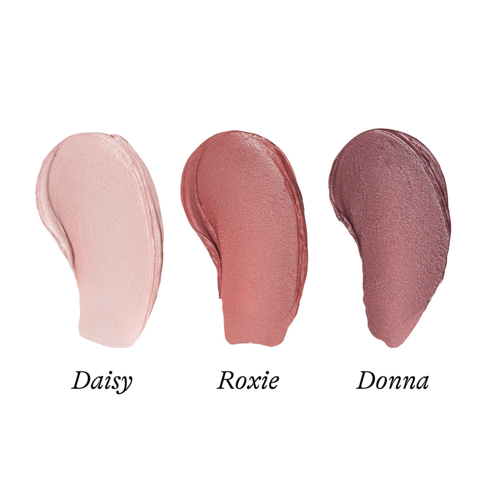 Poppy & Pout All Natural Lip Tints – 3-Pack Tried & True Trio (Daisy, Roxie, Donna)