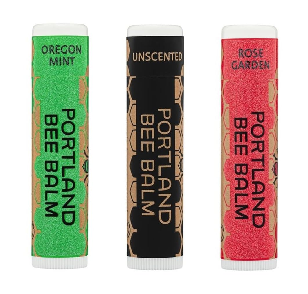 Portland Bee Balm All-Natural Handmade Lip Balm Collection – 9 Count