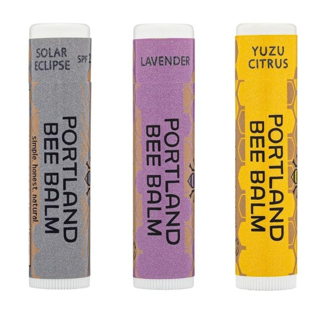 Portland Bee Balm All-Natural Handmade Lip Balm Collection – 9 Count