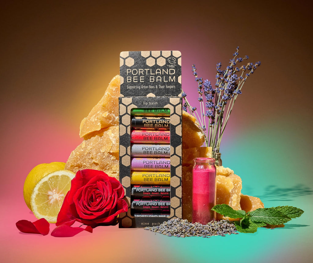 Portland Bee Balm All-Natural Handmade Lip Balm Collection – 9 Count