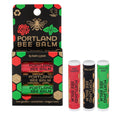 Portland Bee Balm All Natural Handmade Lip Balm – Unscented & Oregon Mint + Rose Assortment (3 Count)