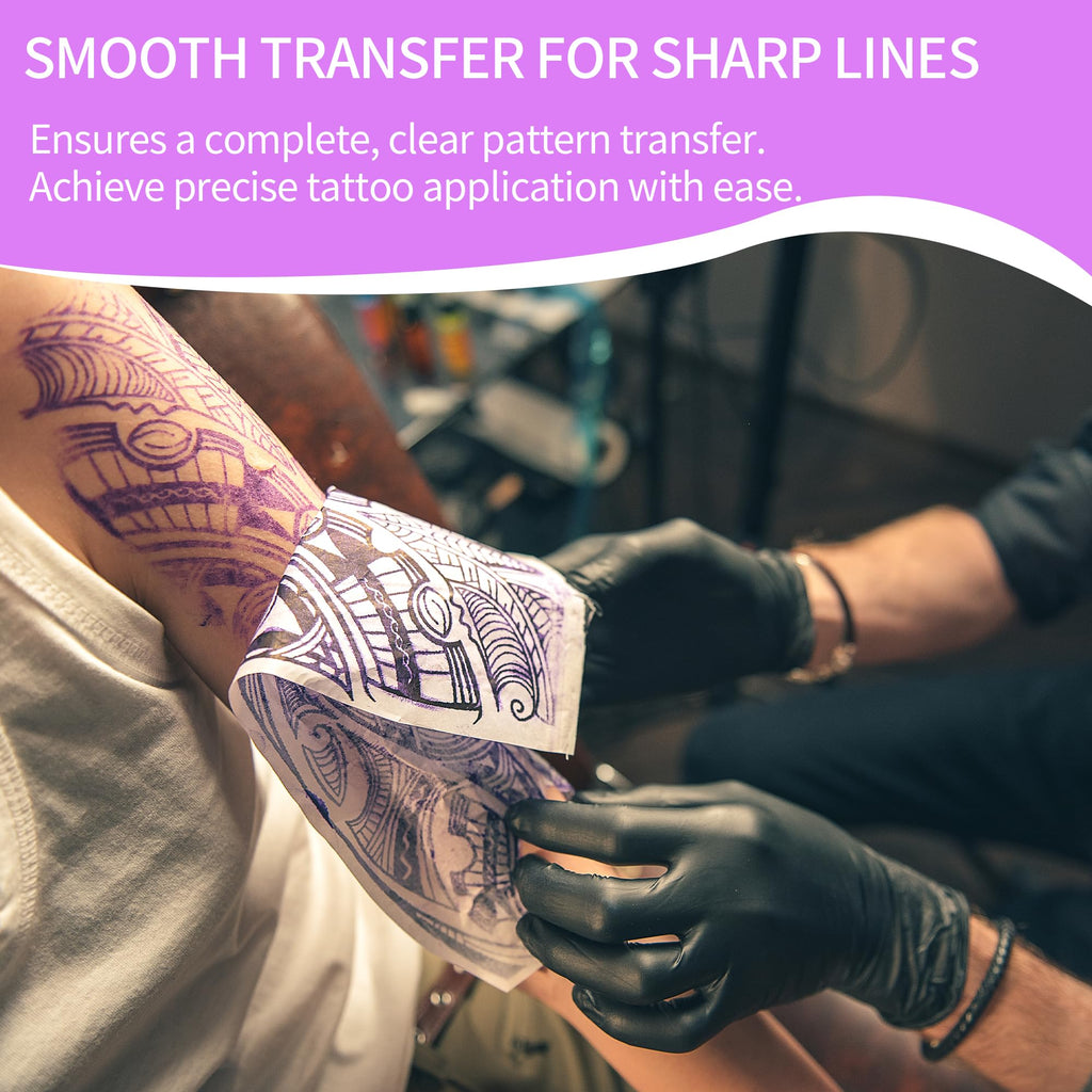 POSEIDON Tattoo Stencil Transfer Gel — 8 oz / 240 ml, Long-Lasting & Smudge-Proof for Paper & Machines (Juicy Grape Scent)
