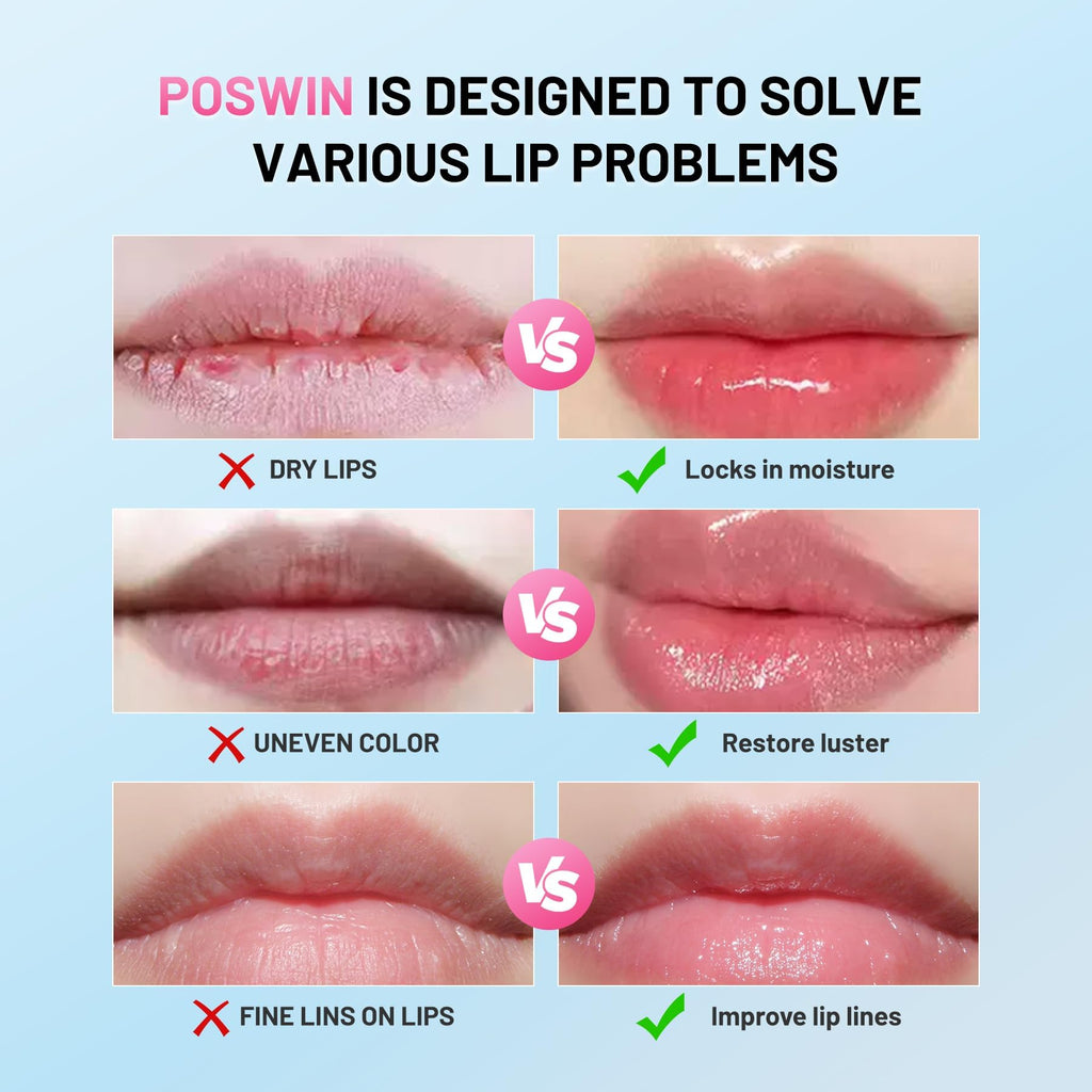 POSWIN Lip Sleeping Mask — Moisture & Collagen Overnight Lip Treatment 15g