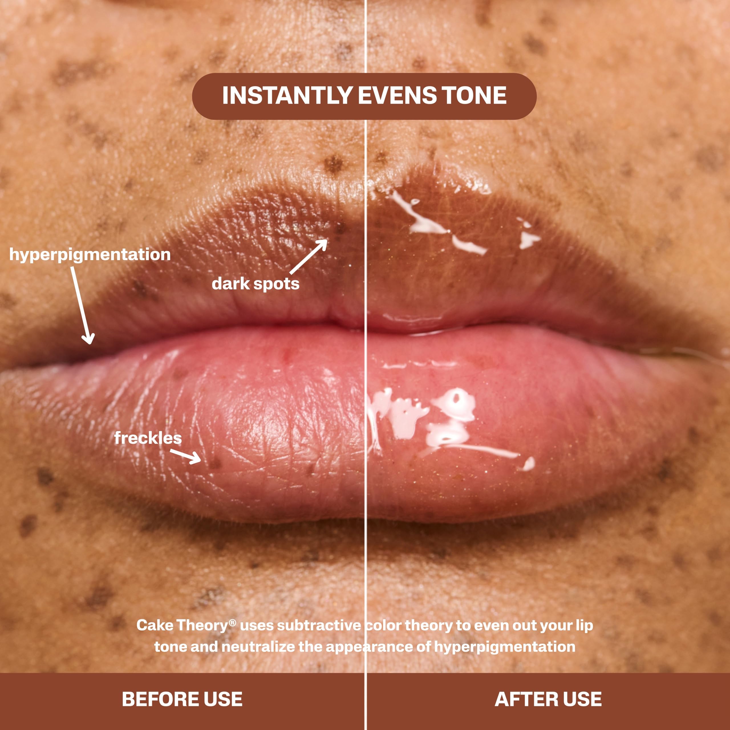 POUND CAKE Cake Theory Lip Tone Equalizing Oil – Hydrating High-Shine Lip Oil (Melted Butter)