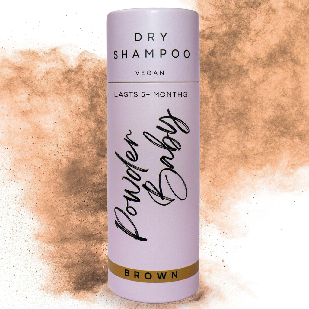 Powder Baby Dry Shampoo Powder | Organic & Vegan, Color-Matched for Brown Hair | 1.7 oz