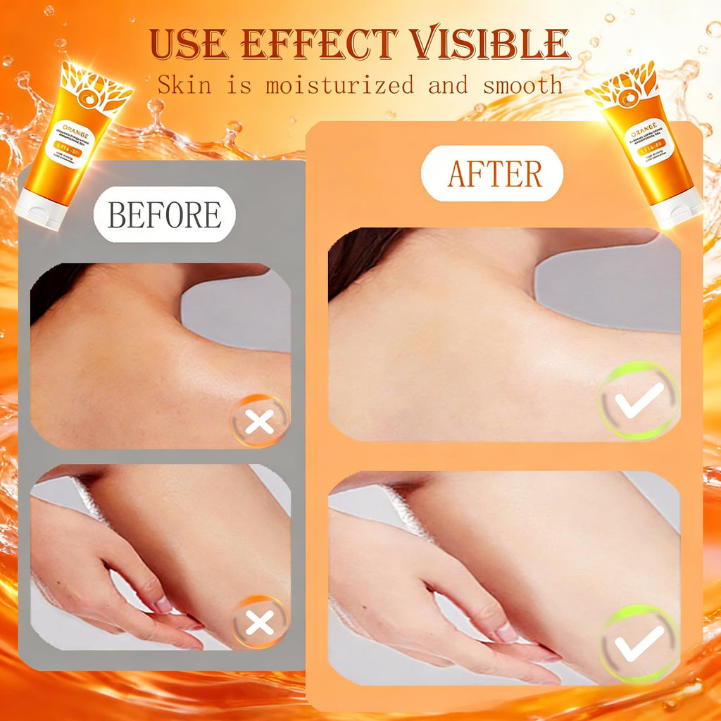 POYICGS Orange Exfoliating Gel – Deep Clean Pores, Remove Blackheads & Moisturize Skin